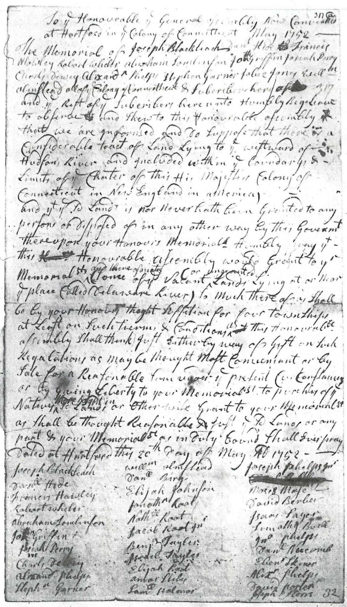1752 Hartford Petition